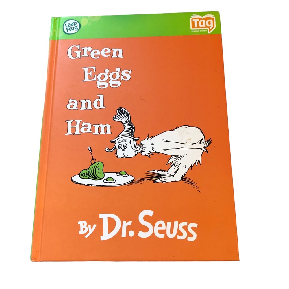 Vintage GREEN EGGS & HAM Dr Seuss Leap Frog TAG Storybook Reader Compatible